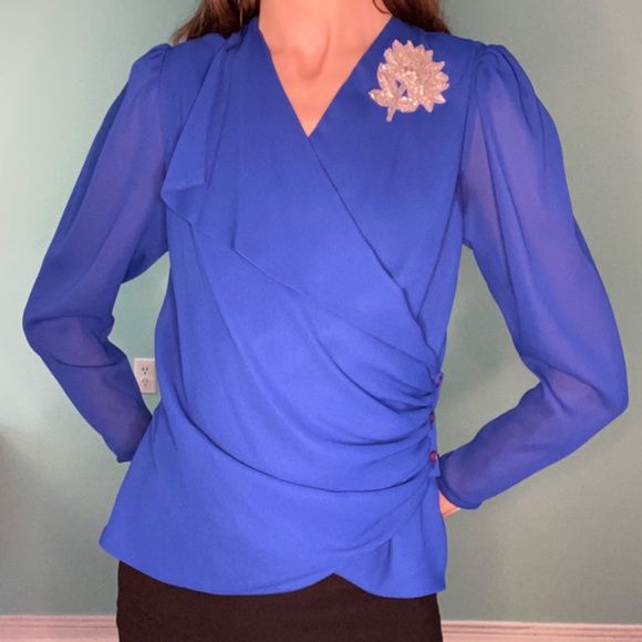 Stunning vintage blouse with show stopping appliqué - Picture 8 of 9